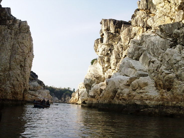 2. Marble Rocks at Bhedaghat